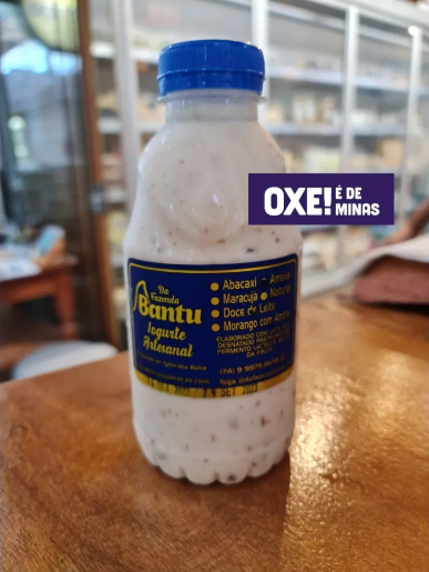 Iogurte artesanal e sem conservantes Umbu com Pitaya BANTU - 500ml