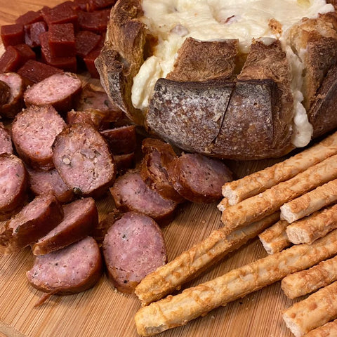 KIT FONDUE pão + queijo + linguiça