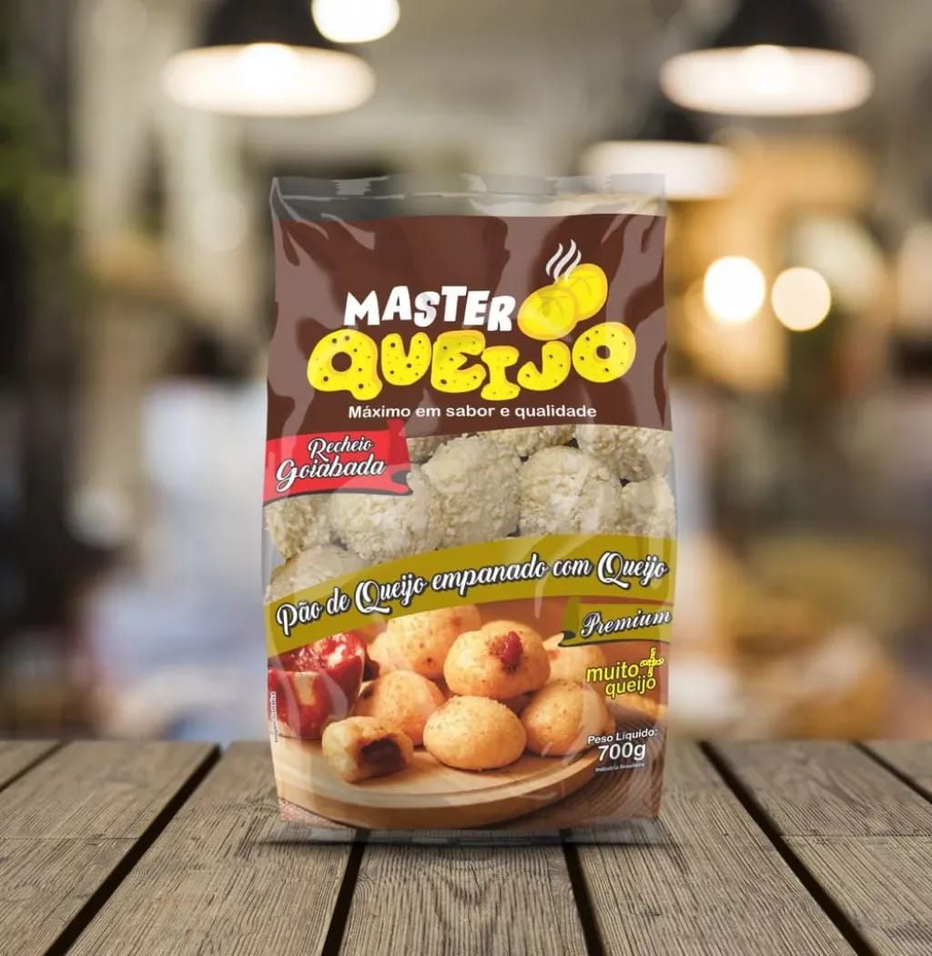 Pão de Queijo Empanado com Queijo - Recheio Goiabada - Master Queijo
