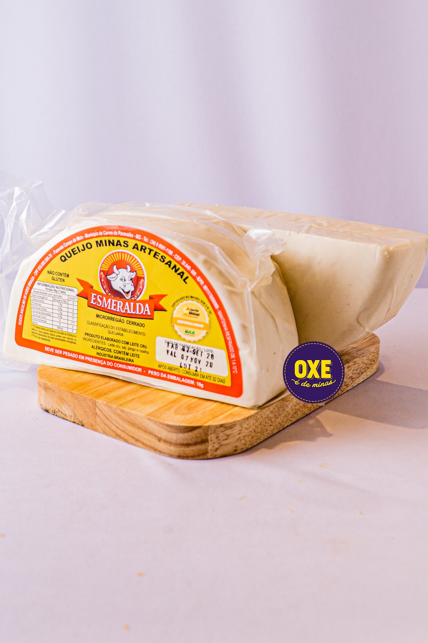 Queijo Minas Artesanal - Esmeralda Fresco